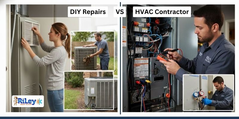 When to Call an HVAC Contractor vs. DIY Repairs